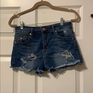 Blue Jean shorts from forever 21